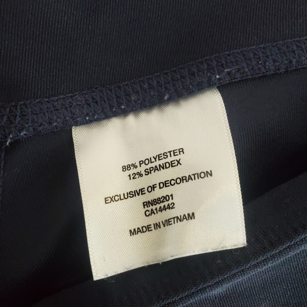 ◇ Mondetta Navy Blue Capri Workout Leggings Size Medium - Picture 6 of 9